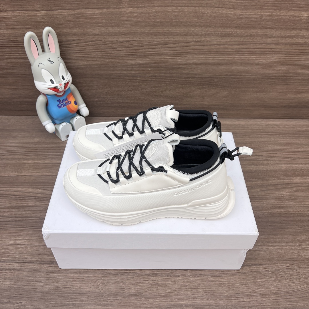 NO:248419,Top version Canada Goose Glacier Trail Leather Round-toe lace-up Low-top casual shoes for men's white!  Article number: 7785W_25 Packaging: Full set of Dewu accessories reinforced Dewu box packaging!  Size 40-46 (positive size), casual shoes/sports shoes, sneakers19860909顶级版本Canada Goose 加拿大鹅 Glacier Trail 皮革 圆头系带 低帮休闲鞋男款白色！ 货号: 7785W_25 包装:全套得物配件加固得物盒包装！ 码数40-46码(正码),休闲鞋/运动鞋,sneakers,Women's Shoes