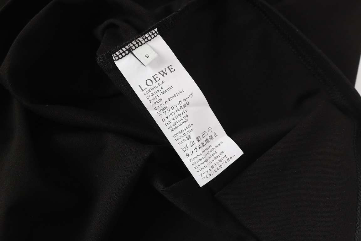Loewe LOEWE/罗意威 24SS春夏新款拼色毛巾绣LOGO短袖