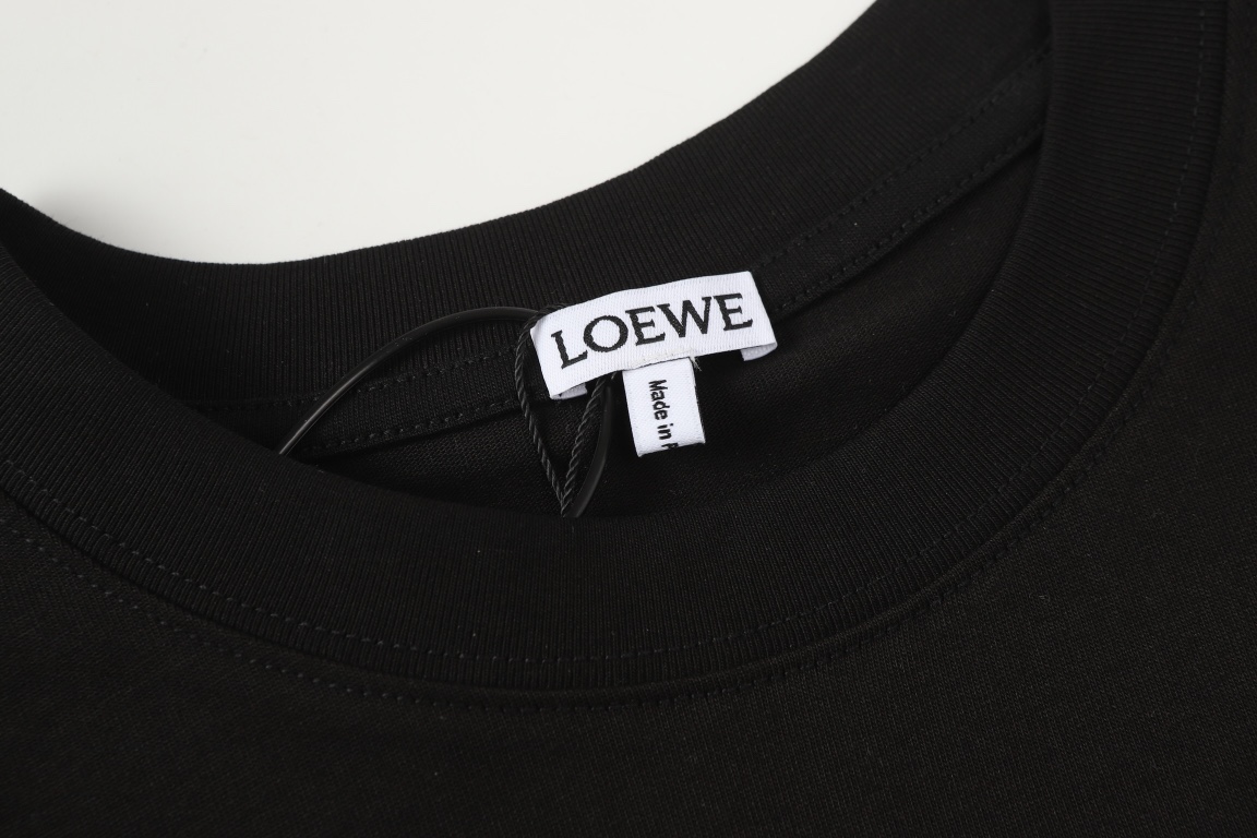 Loewe LOEWE/罗意威 24SS春夏新款拼色毛巾绣LOGO短袖