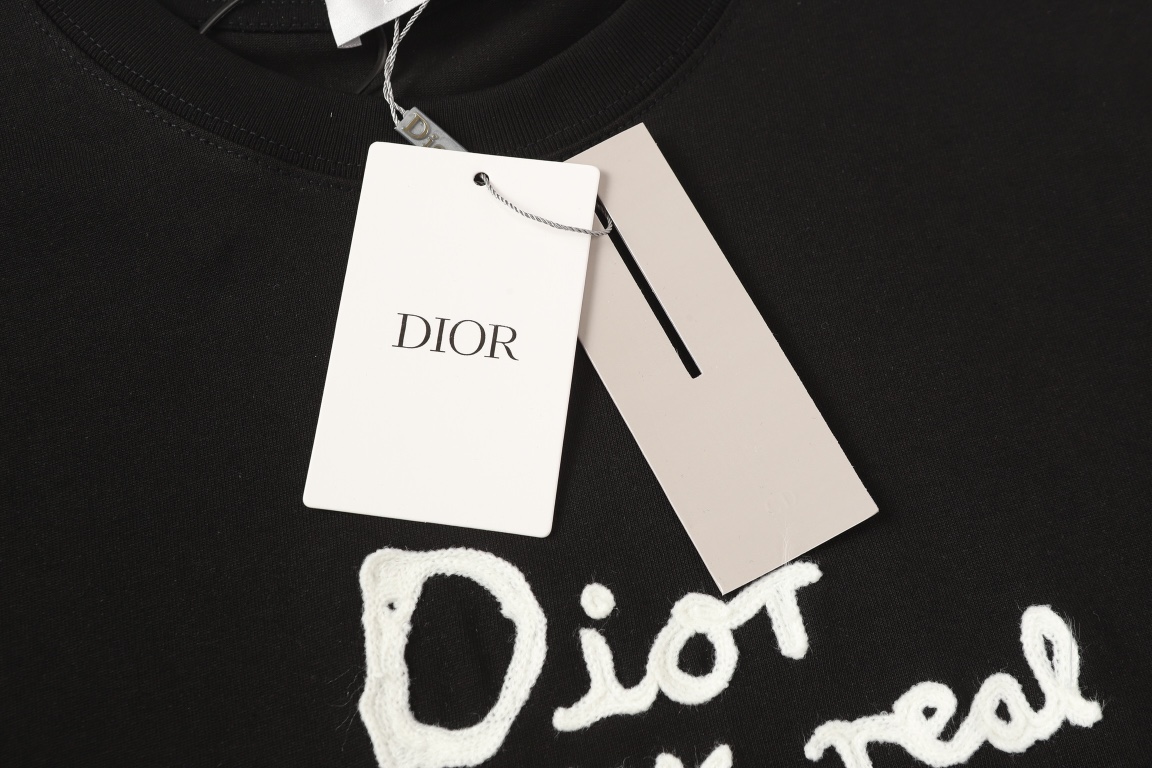 Dior DIOR/迪奥 25SS朋友字母标识3D立体棉线刺绣短袖T恤