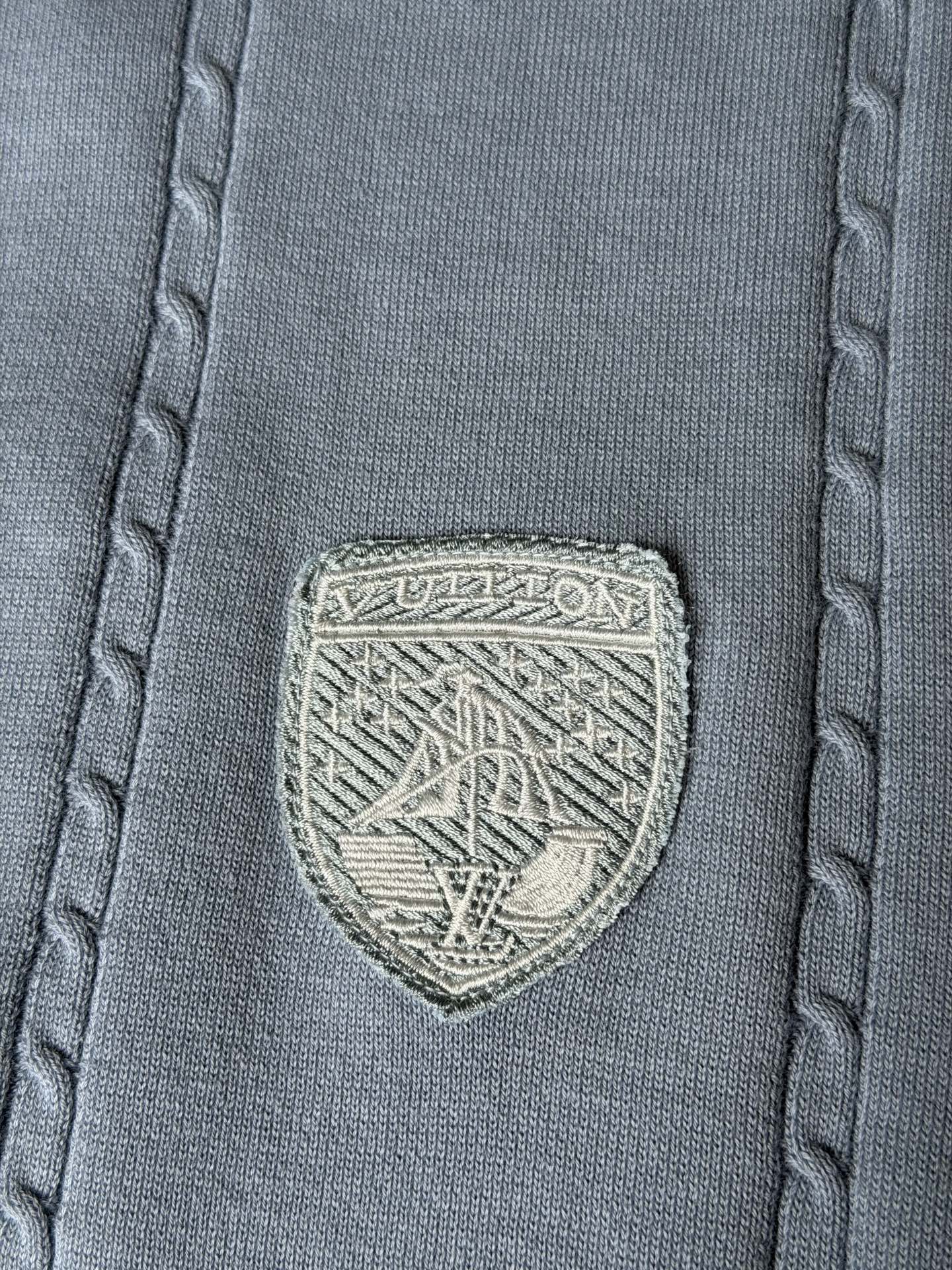 Louis Vuitton LV SS26 丝棉徽标圆领针织短袖 T恤