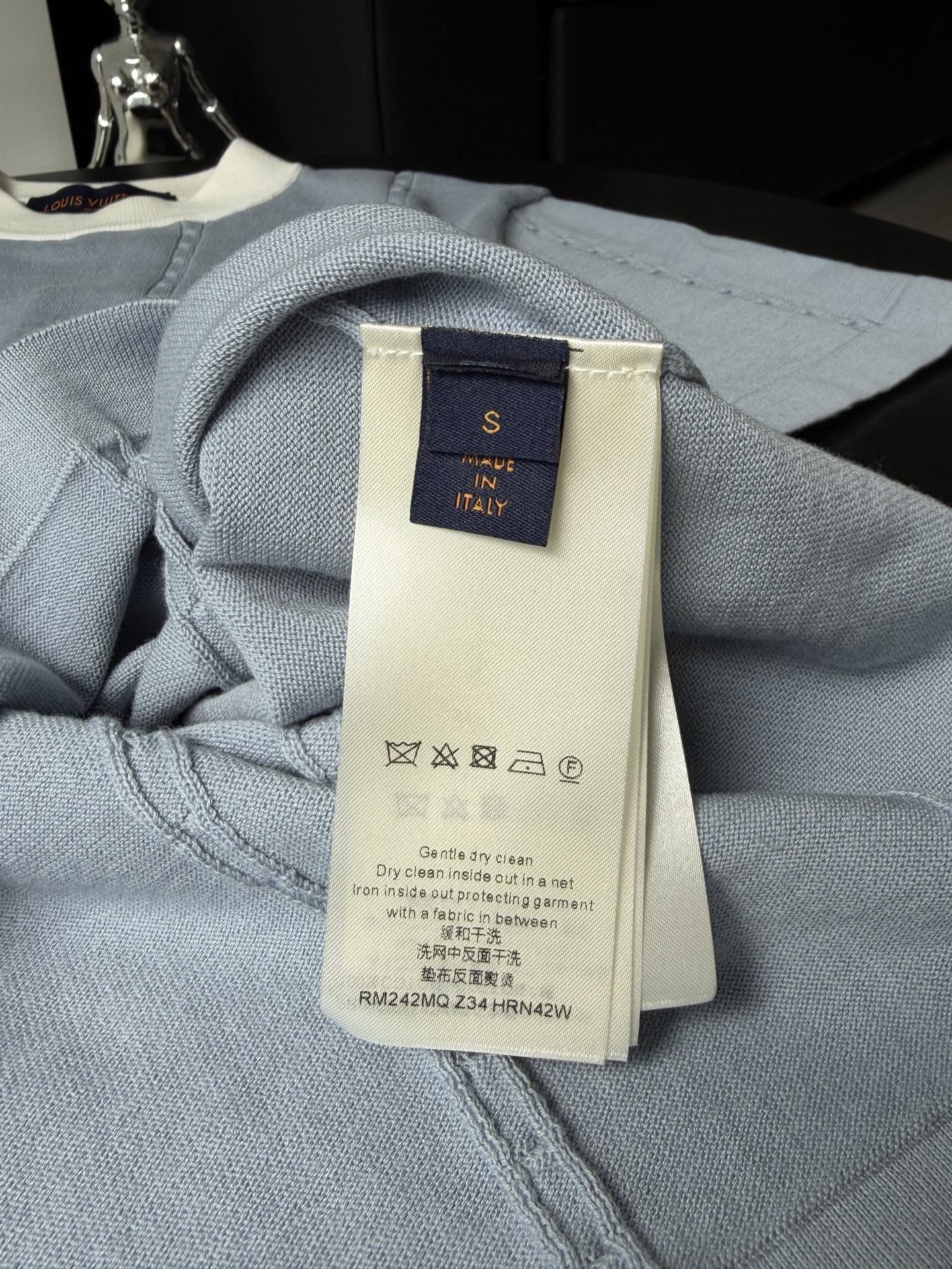 Louis Vuitton LV SS26 丝棉徽标圆领针织短袖 T恤