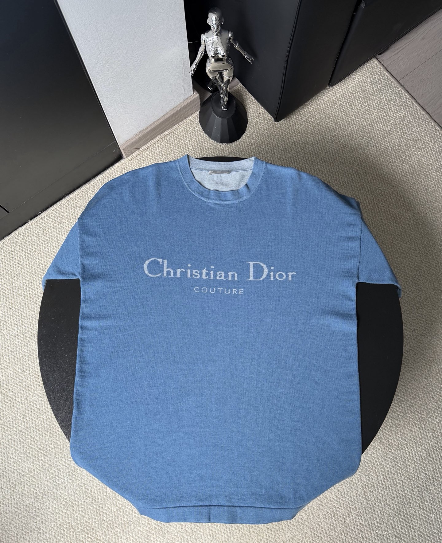Dior DIOR迪奥 FW25棉质针织Christian Dior Couture标志宽松短袖T恤