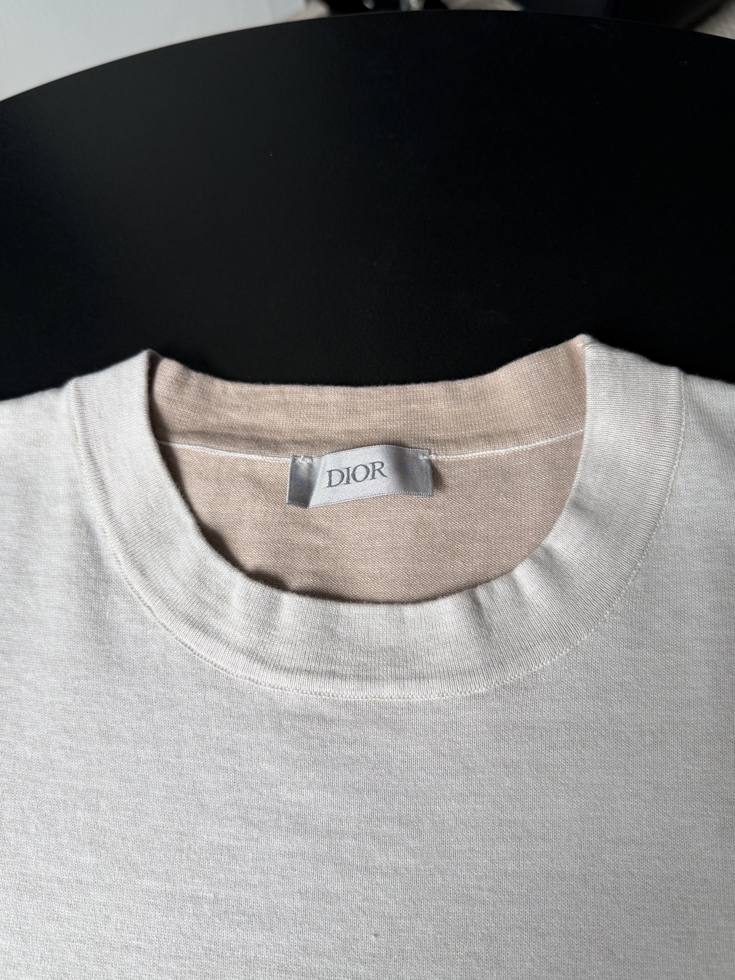 Dior DIOR迪奥 FW25棉质针织Christian Dior Couture标志宽松短袖T恤