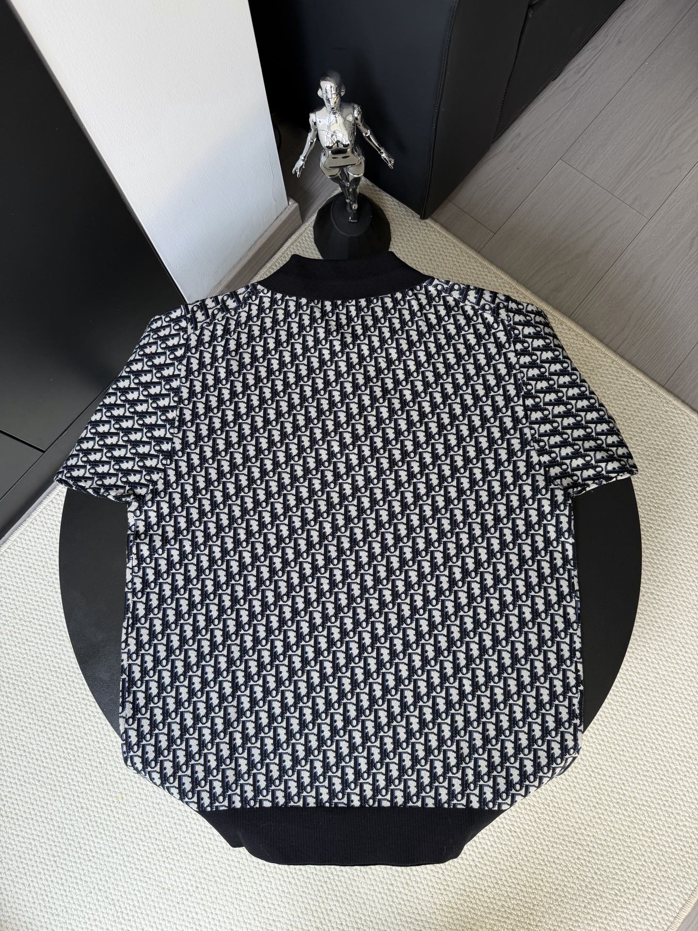 Dior Dior/迪奥 24ss 新款满印CD提花毛织Polo衫短袖t