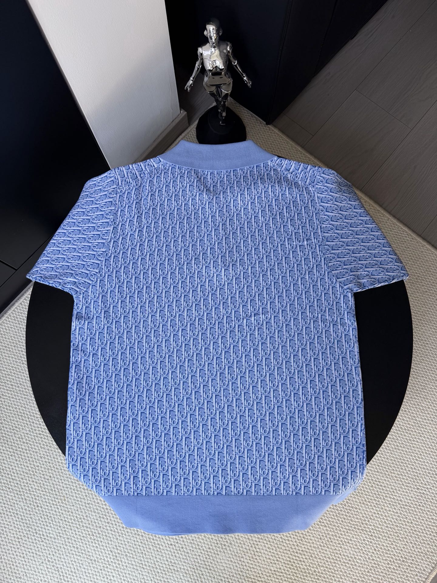 Dior Dior/迪奥 24ss 新款满印CD提花毛织Polo衫短袖t