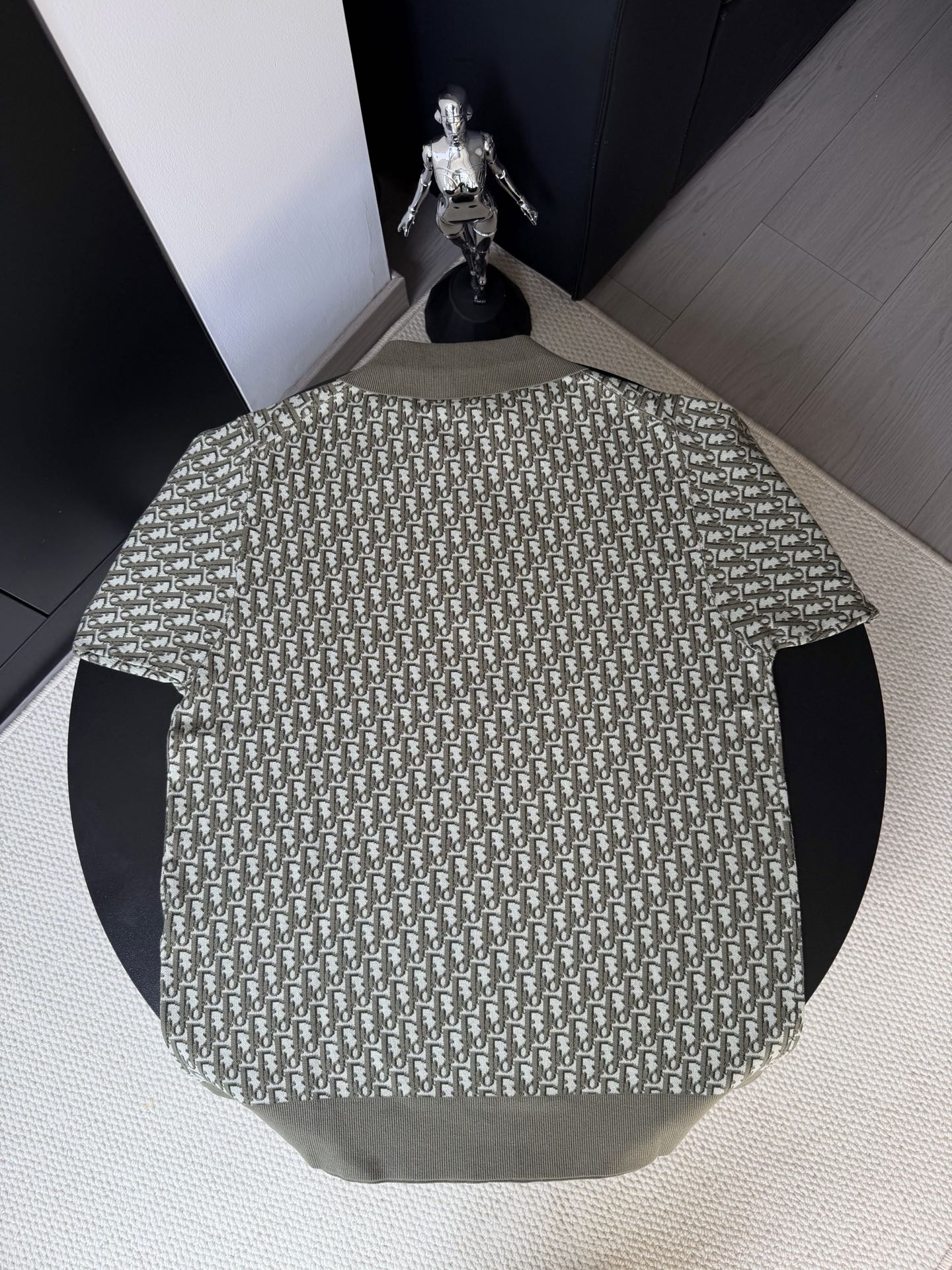 Dior Dior/迪奥 24ss 新款满印CD提花毛织Polo衫短袖t