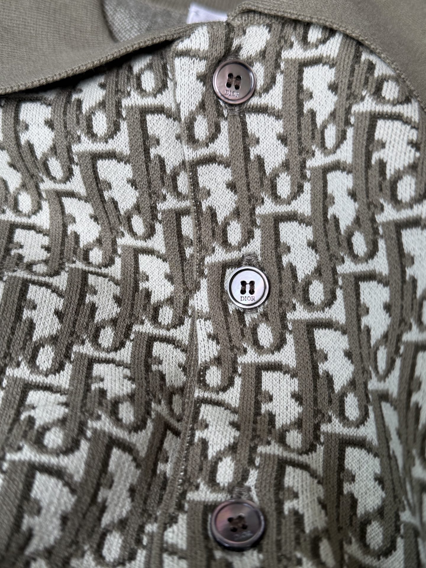 Dior Dior/迪奥 24ss 新款满印CD提花毛织Polo衫短袖t