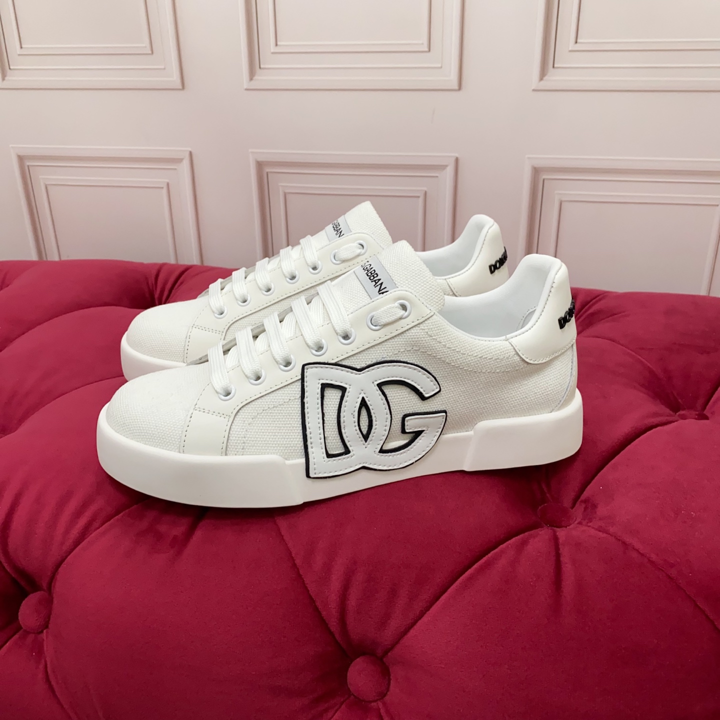 Dolce & Gabbana 2025 White Silk and Canvas Sneakers with DG Logo 5 i1749631624765 9156 0 3