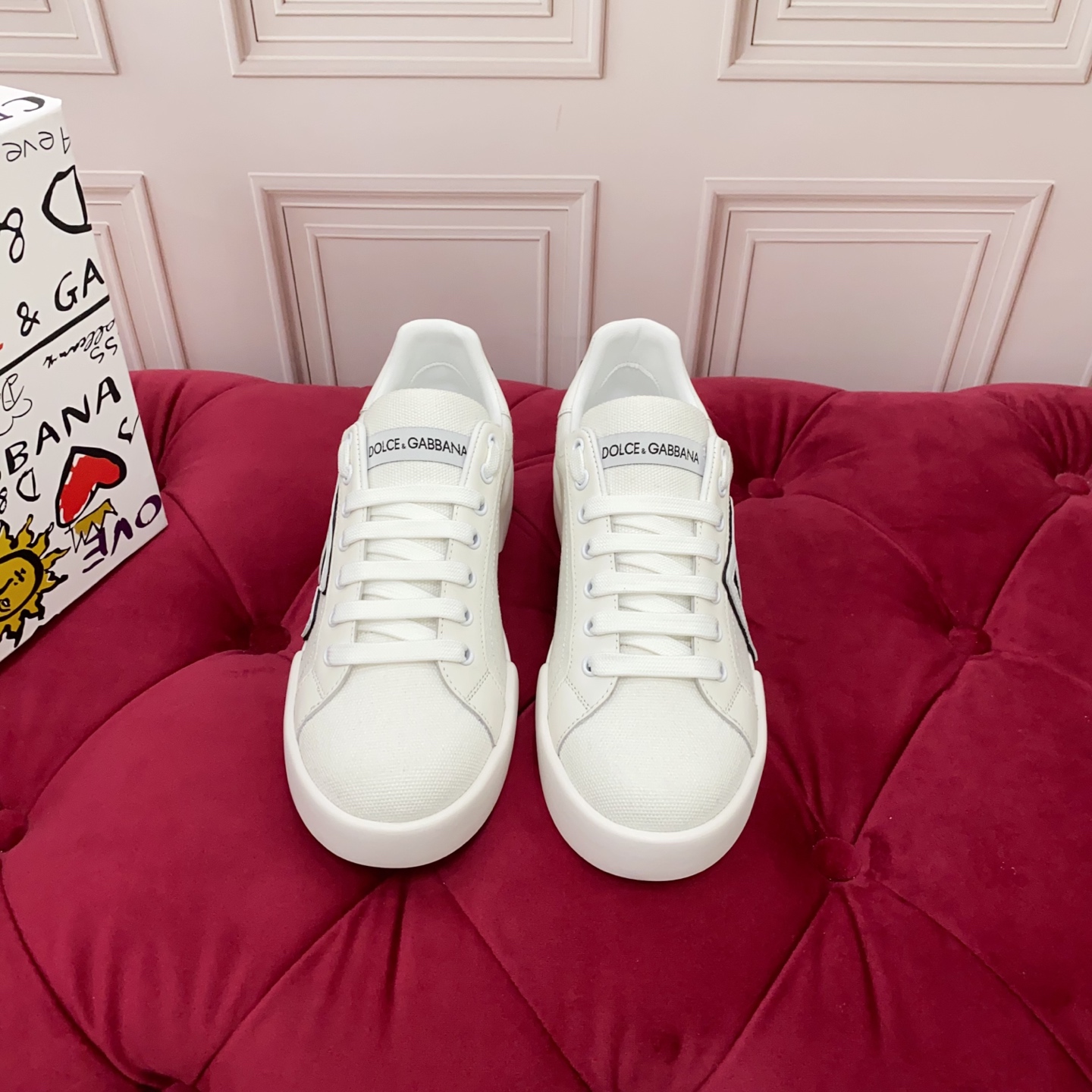 Dolce & Gabbana 2025 White Silk and Canvas Sneakers with DG Logo 4 i1749631624784 3789 0 2