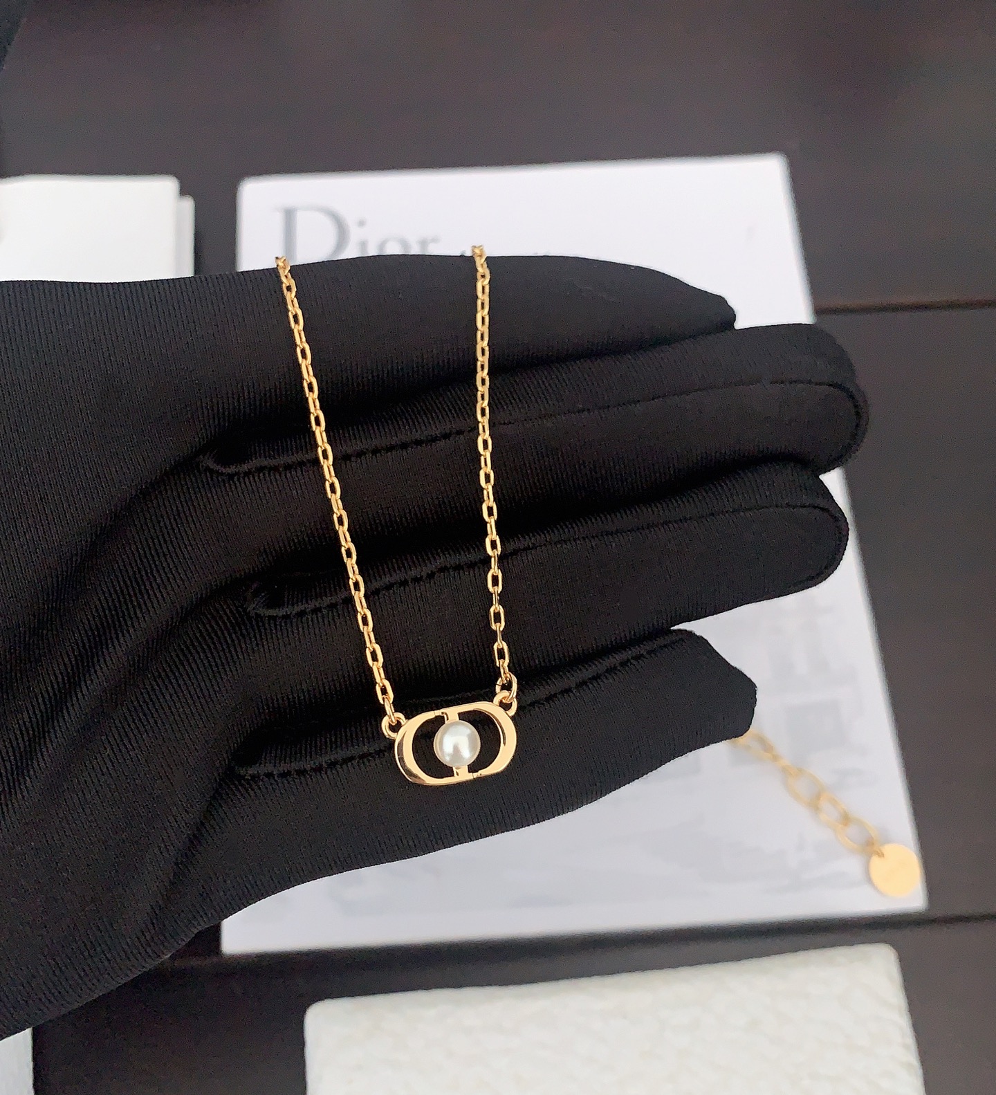 NO:107401,D*or latest glossy cd pearl necklace] consistent ZP brass material, jewelry quality, necklace19860909D*or 最新款光面cd珍珠项链】一致ZP黄铜材质,饰品精品,necklace,Jewelry
