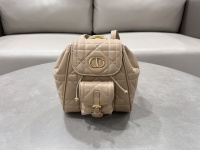Dior Caro sacs Sac À Dos Or Vintage Cuir de vache Peau mouton Série printemps 1 Dior Caro sacs Sac À Dos Or Vintage Cuir de vache Peau mouton Série printemps