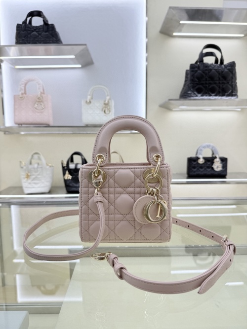 Dior Micro Lady Bag Lambskin Blush Pink, 12 x 10 x 5 cm 1 Dior Micro Lady Bag Lambskin Blush Pink, 12 x 10 x 5 cm