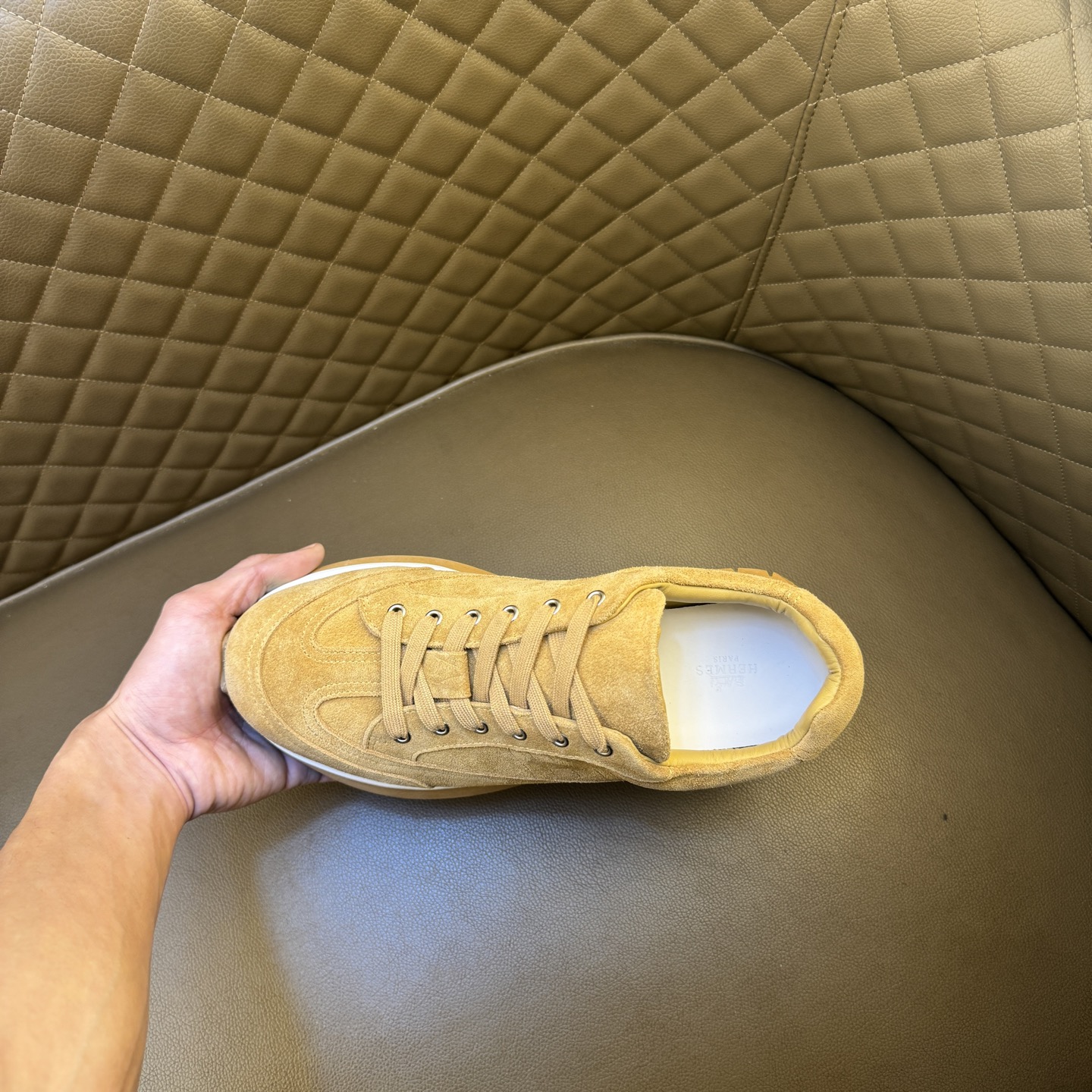 Hermes Style Leather Men's Shoes style reference detail image 8 from source 781593