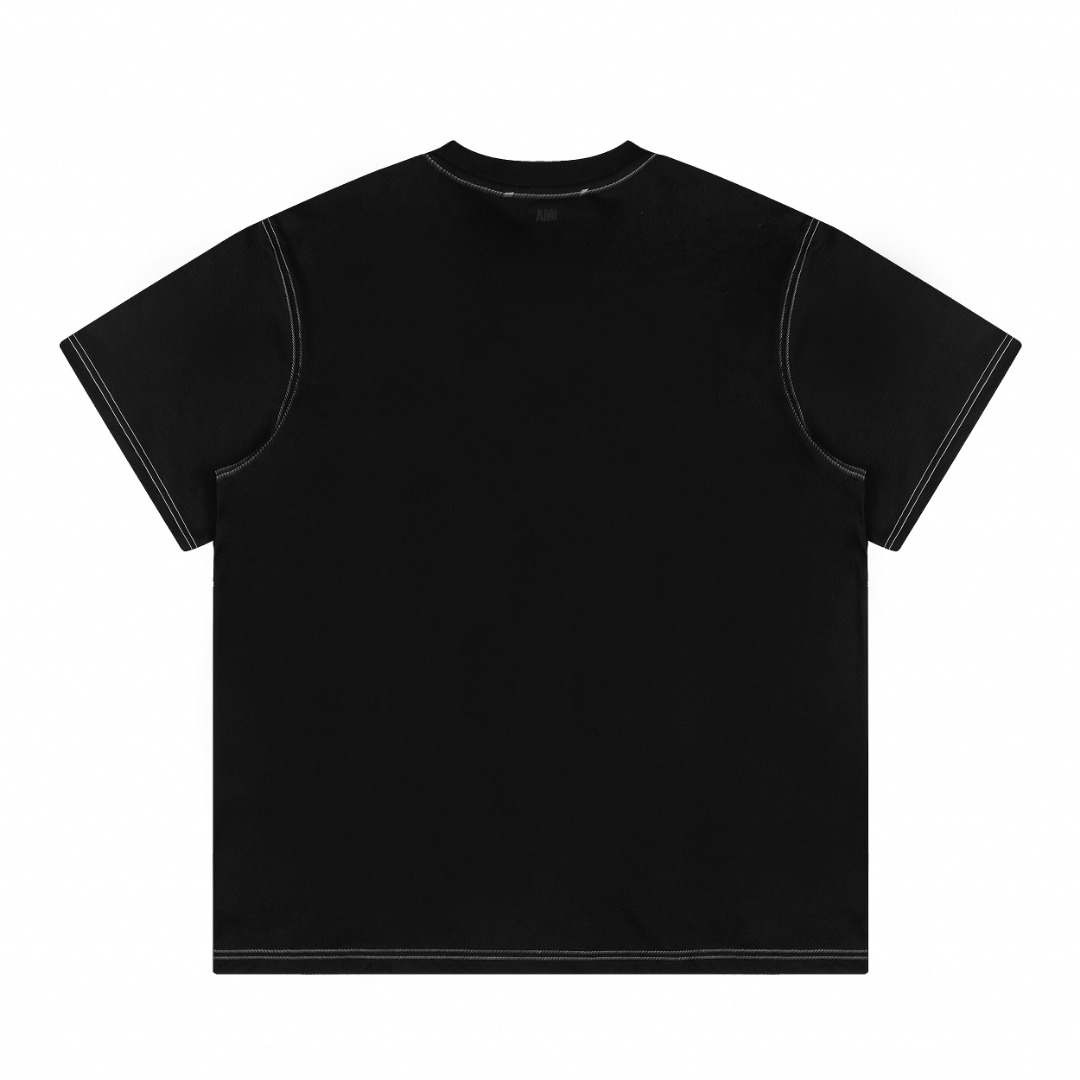 Ami Paris 26ss 明线缝线爱心刺绣短袖-Top High Quatity Cheap Sneakers Fashion Clothing Clothes Bags handbags Shoes of all Brand wholesale With The best Quality And Beautiful Price from China Factory Chinese suppliers wholesaler seller Ami Paris 26ss 明线缝线爱心刺绣短袖