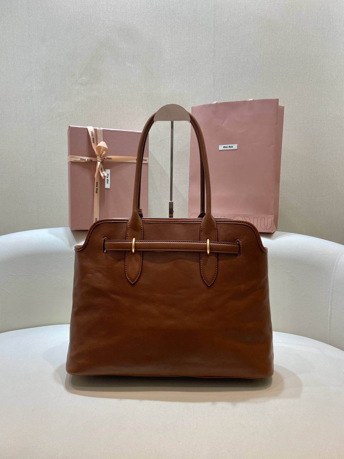 Aventure Linen Blend Tote Bag with Leather Shoulder Strap | Spacious & Stylish 5 i1744014155291 1002 0 3