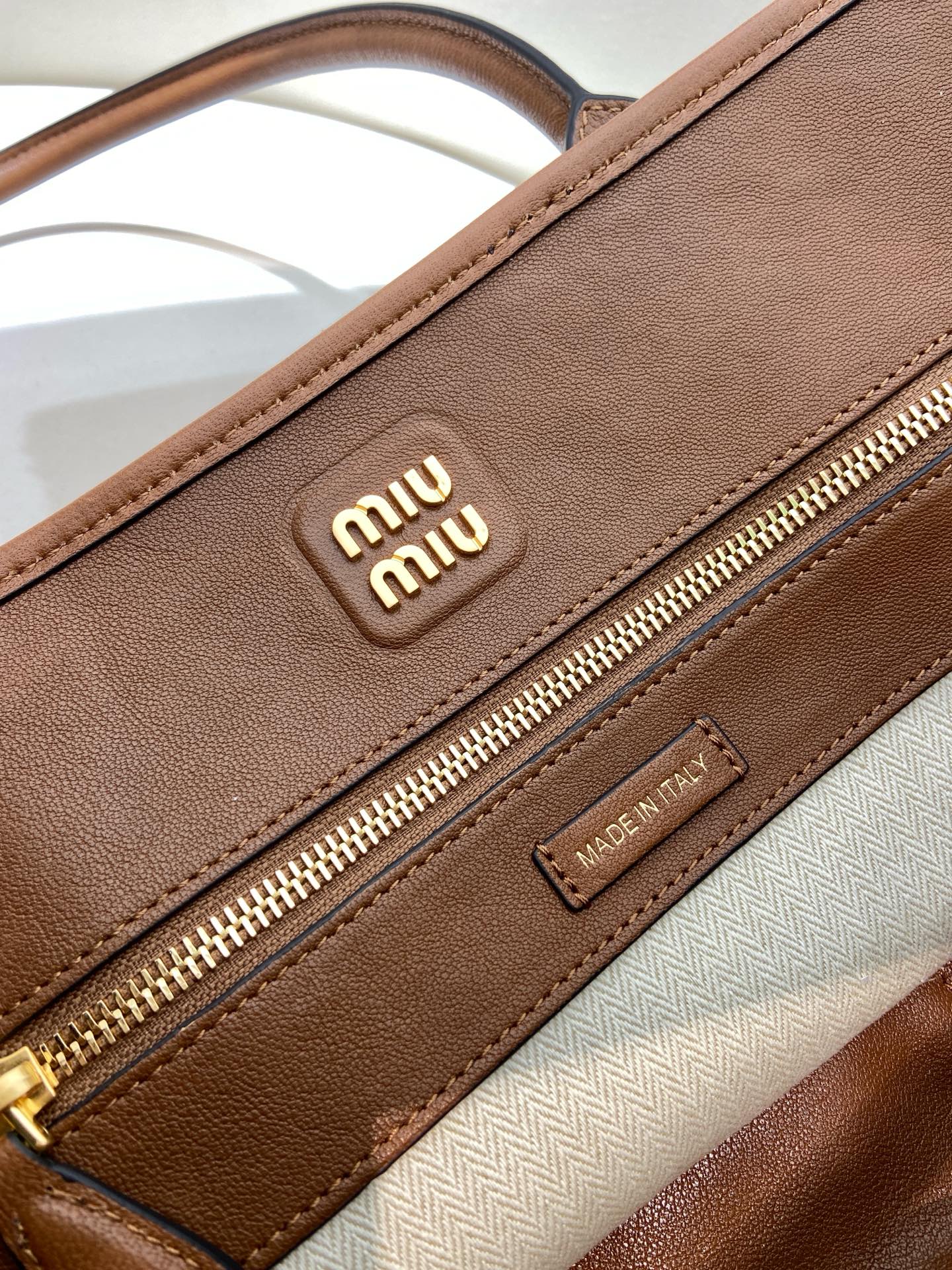 Aventure Linen Blend Tote Bag with Leather Shoulder Strap | Spacious & Stylish 9 i1744014155649 35 0 7