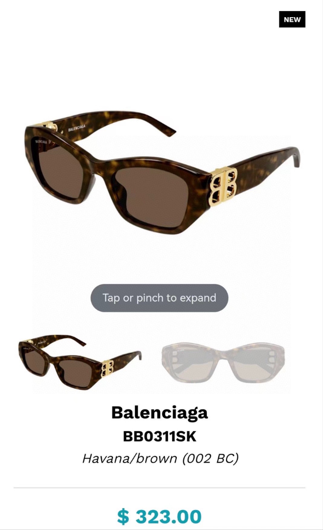 BALENCIAG*巴黎*世家MODELBB0311SK