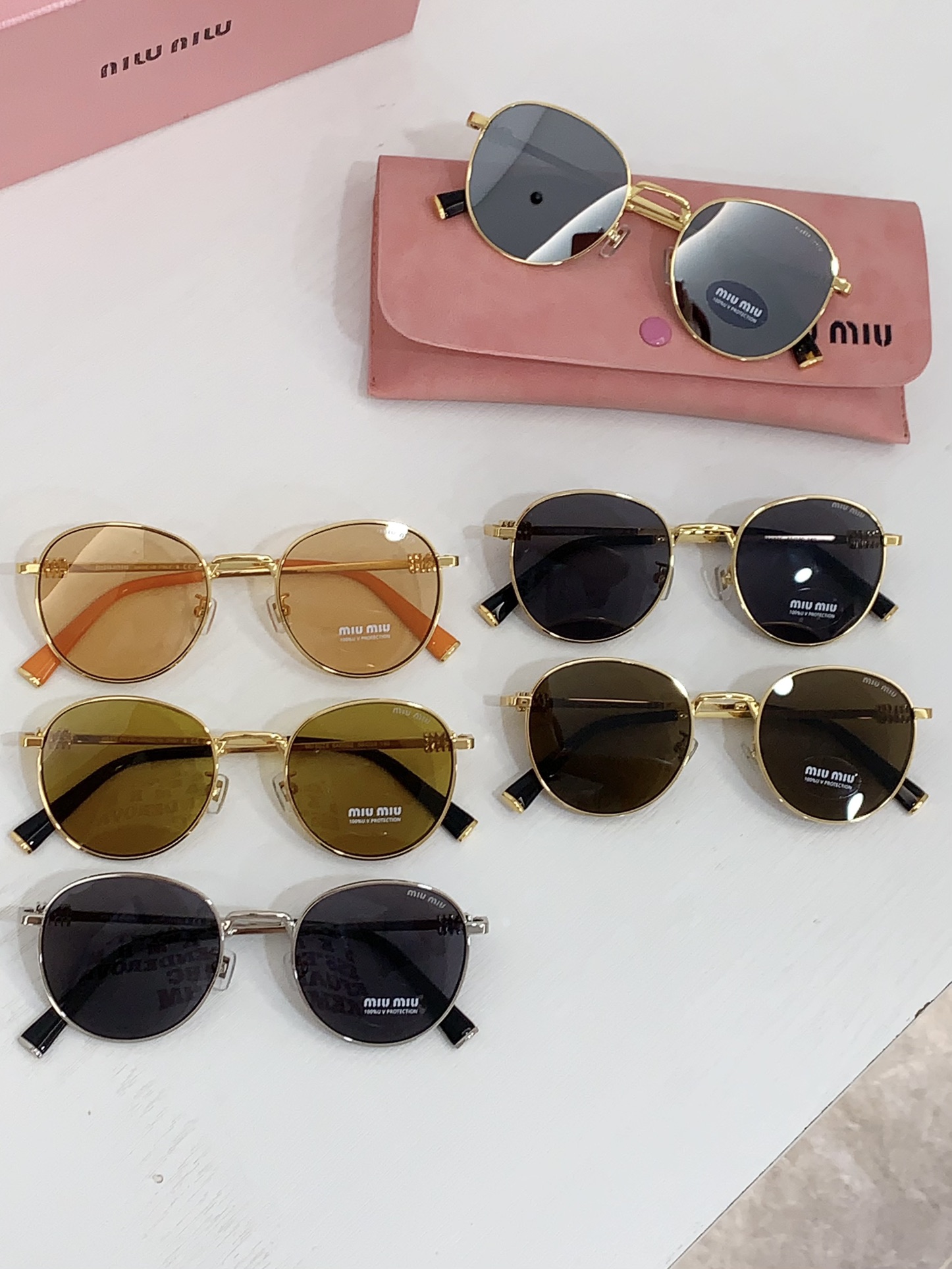 MIUMIU圆框高质感MOD:MU55ZSSIZE:50口20140️