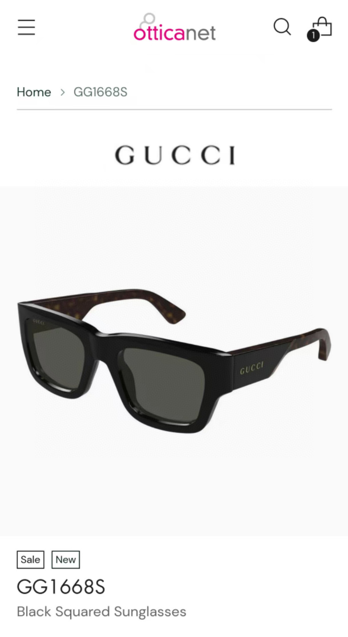  GUCC*
MODEL：GG1668S
SIZE：53口22-142