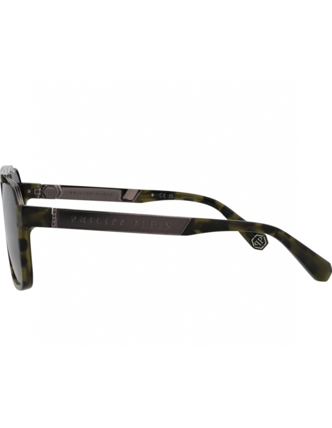 Philipp Plein Pilot Sunglasses with Metal Frame and Brand Labels, Model SP118M. - 图片 9