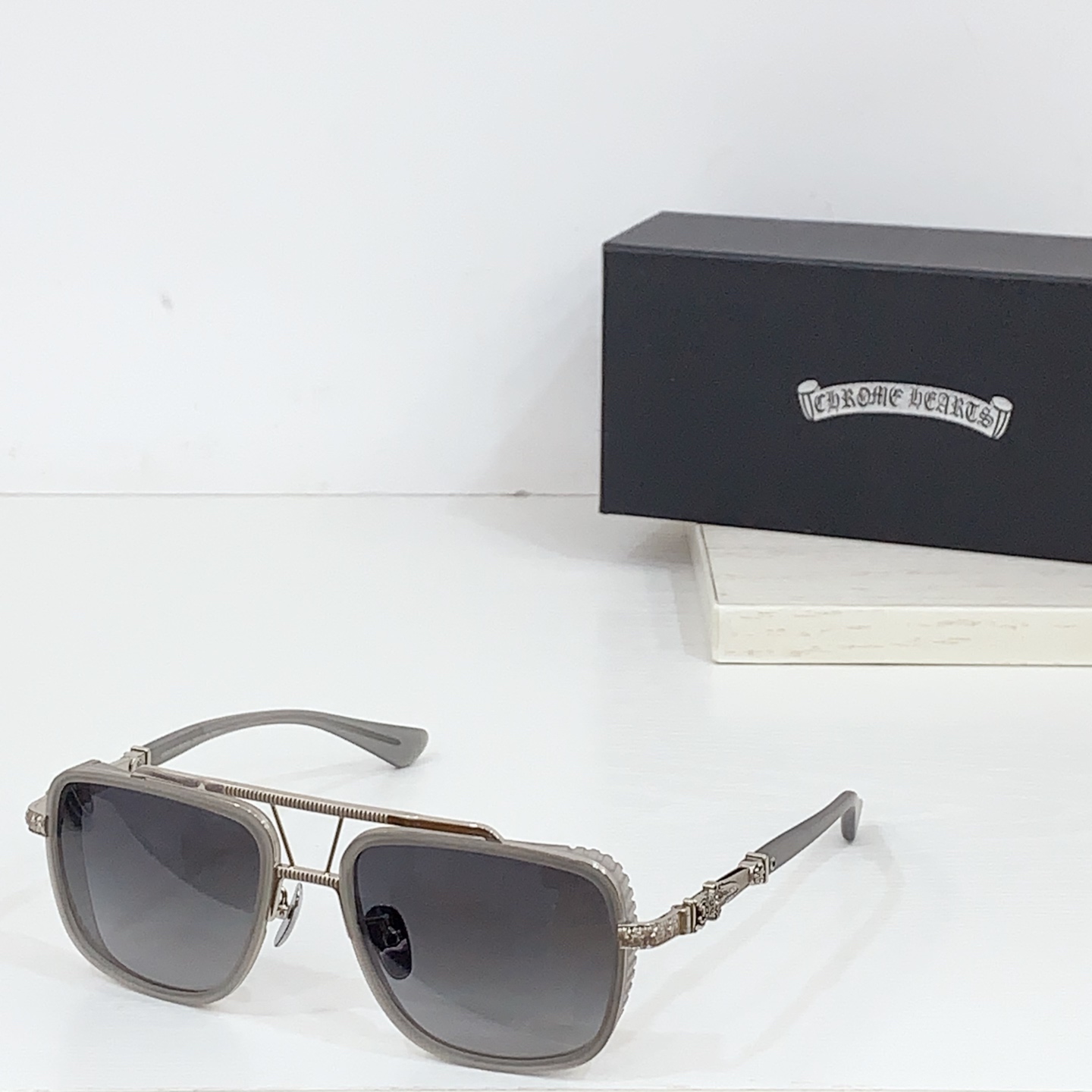 NO:244952,Chrome Heart* MODELPUSHIN ROD II SIZE55-Port 21-Glasses Sunglasses Sunglasses, Glasses, Chrome hearts19860909Chrome Heart* MODELPUSHIN ROD II SIZE55口21- 眼镜墨镜太阳镜,眼镜,chrome hearts,glasses