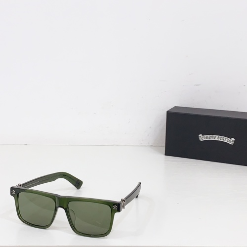 Chrome Hearts BOX LUNCH Sunglasses - Green Frame, Stylish and Protective 1 Chrome Hearts BOX LUNCH Sunglasses - Green Frame, Stylish and Protective