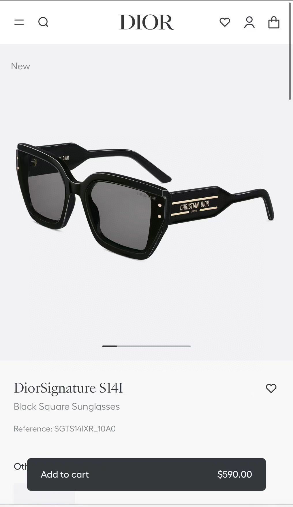 Imagen del sitio web oficial MOD: DiorSignatureS14F