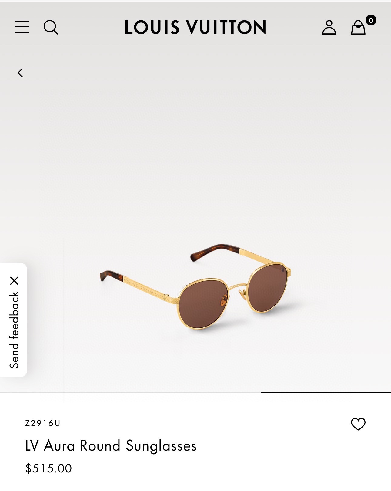  LOUIS VUITTO*
MODELZ2916
SIZE53口23-145

