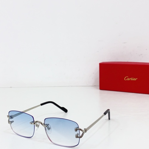 Cartier CT0717S Rimless Sunglasses 142mm - Blue Gradient Lens 1 Cartier CT0717S Rimless Sunglasses 142mm - Blue Gradient Lens