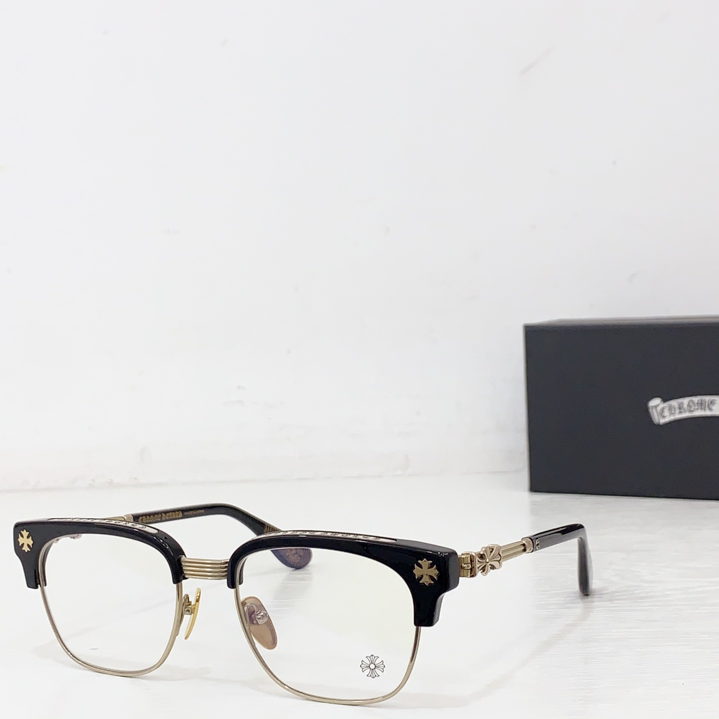 NO:373370,CHROME HEART*MODELBONENNOISSEUR II SIZE52-Odd 19-～ Glasses sunglasses, glasses, chrome hearts19860909CHROME HEART*MODELBONENNOISSEUR II SIZE52口19-～ 眼镜墨镜太阳镜,眼镜,chrome hearts,glasses