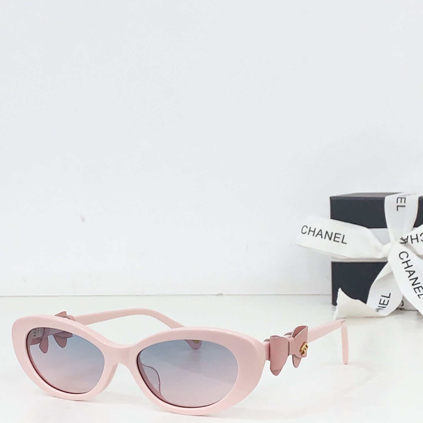 NO:375155,CHANE* MODELCH 9181 SIZE54-Out 18- Genuine Leather Bow Removable Glasses Sunglasses Sunglasses, Glasses, Chanel19860909CHANE* MODELCH 9181 SIZE54口18- 真皮蝴蝶结可拆卸 眼镜墨镜太阳镜,眼镜,chanel,glasses