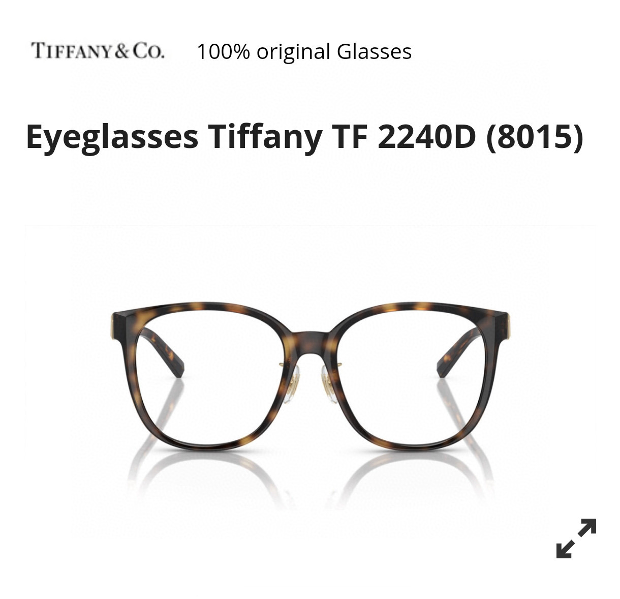 TIFFANY&Co.MODEL：TF2240DSIZE：55口19-140