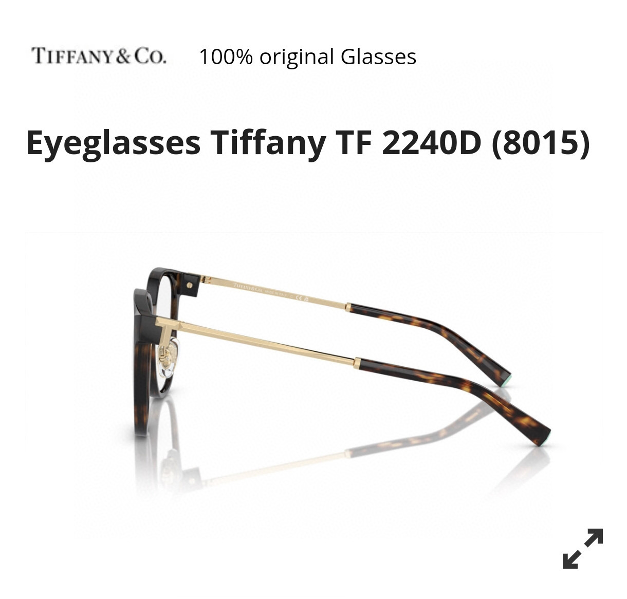 TIFFANY&Co.MODEL：TF2240DSIZE：55口19-140