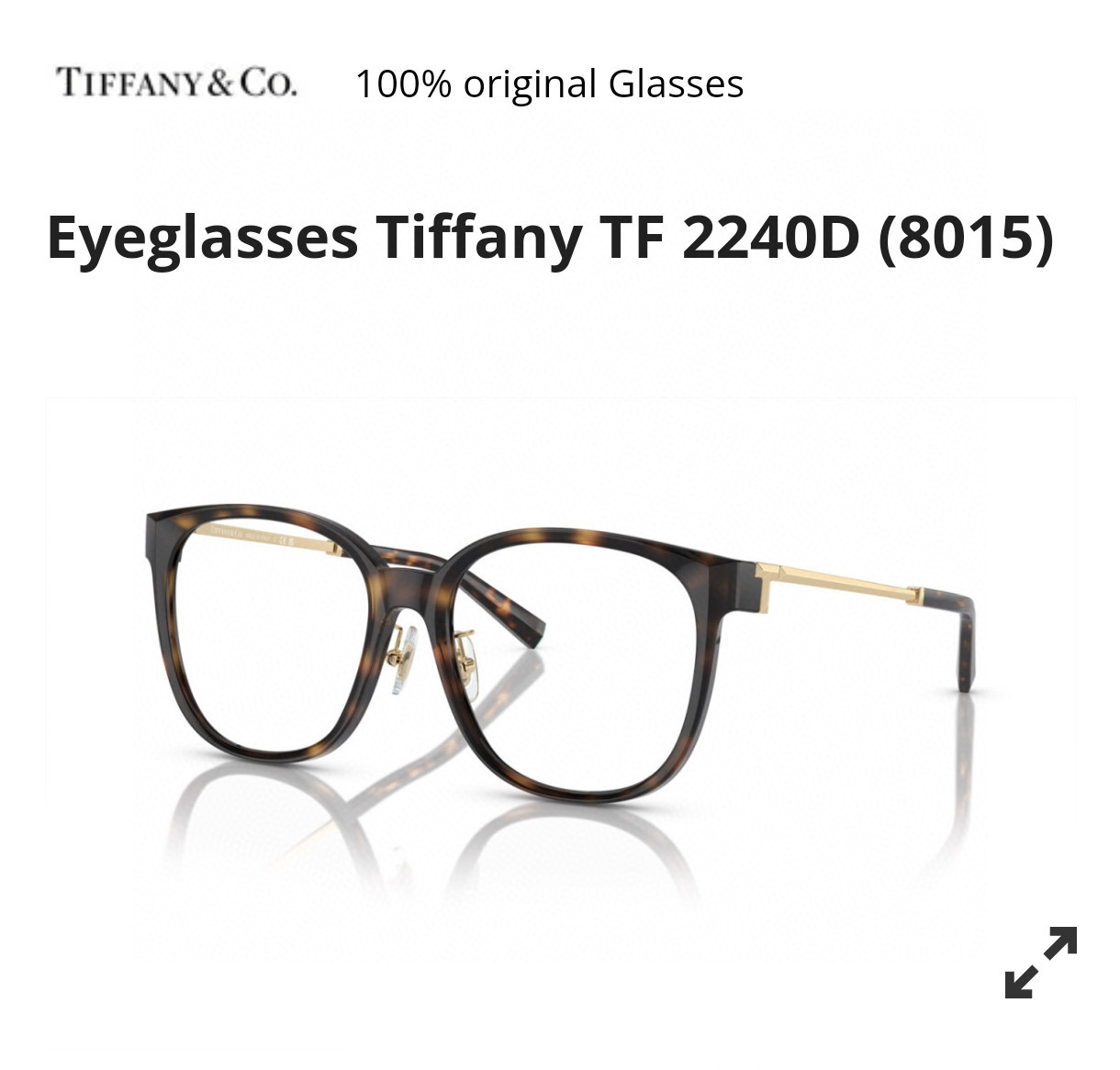 TIFFANY&Co.MODEL：TF2240DSIZE：55口19-140