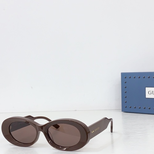 Gucci Round Frame Sunglasses Thick Plate Brown, Model 1527, Size 54-17-145 1 Gucci Round Frame Sunglasses Thick Plate Brown, Model 1527, Size 54-17-145