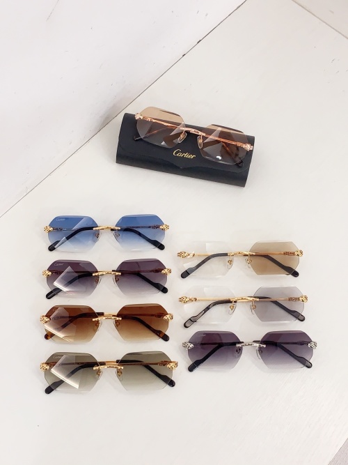 Cartier CT0756S Rimless Sunglasses with Panther Detail - Size 143 1 Cartier CT0756S Rimless Sunglasses with Panther Detail - Size 143
