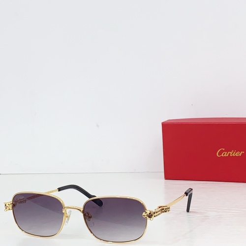 Cartier CT0753S Gold Frame Sunglasses with Panther Detail - Size 55-18-143 4 Cartier CT0753S Gold Frame Sunglasses with Panther Detail - Size 55-18-143