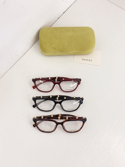 Gucci 2060O Stylish Eyeglasses Frames with Bamboo Detail - Size 53-16-140 1 Gucci 2060O Stylish Eyeglasses Frames with Bamboo Detail - Size 53-16-140