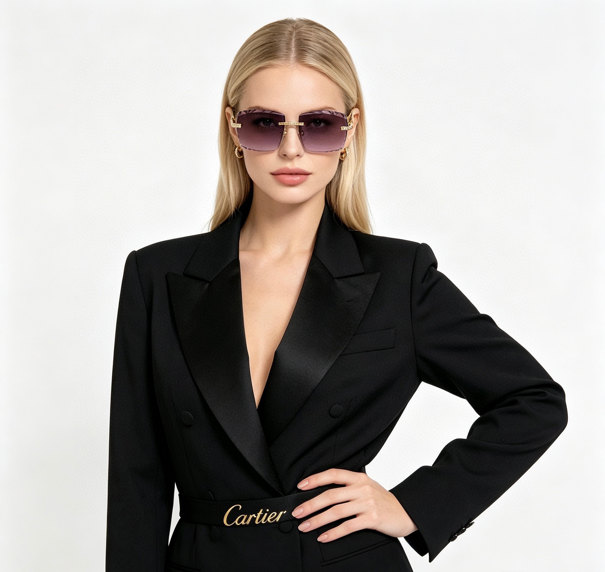 Cartier Cartie* MODEL：CT0724S SIZE:143