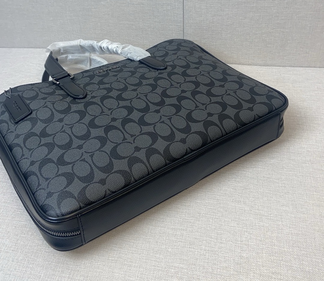 Coach coach/蔻驰新款 2024最新款 C8172 CQ036 男士公文包 大开口