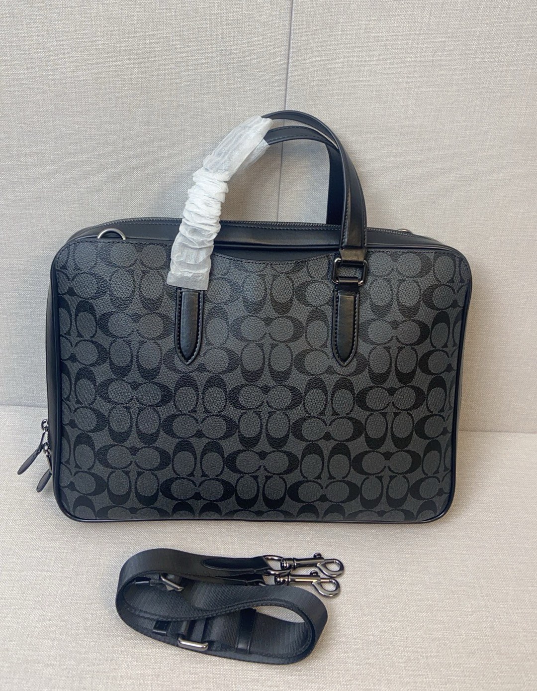 Coach coach/蔻驰新款 2024最新款 C8172 CQ036 男士公文包 大开口
