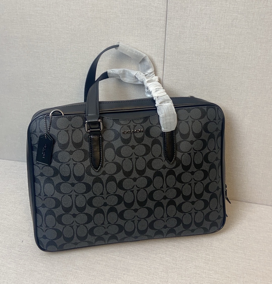 Coach coach/蔻驰新款 2024最新款 C8172 CQ036 男士公文包 大开口