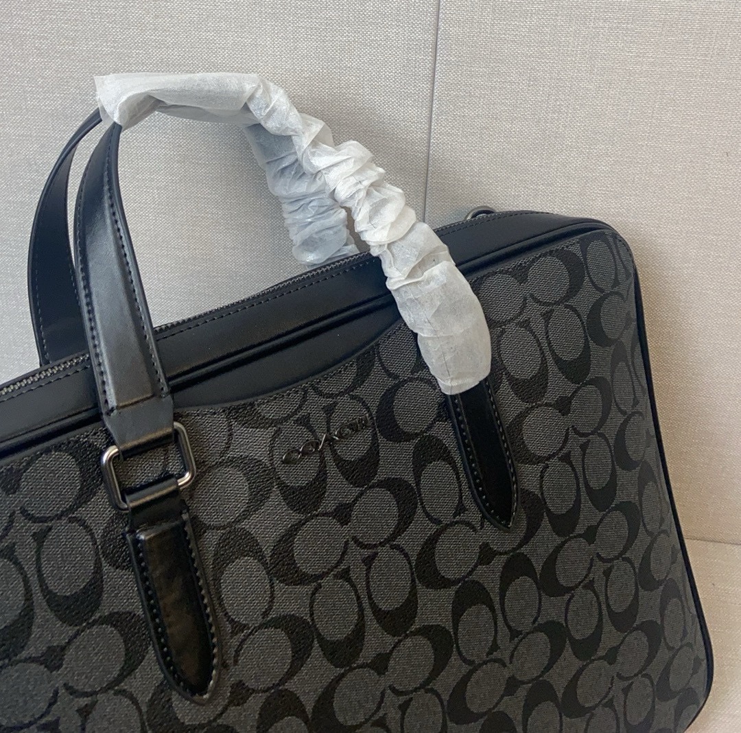 Coach coach/蔻驰新款 2024最新款 C8172 CQ036 男士公文包 大开口