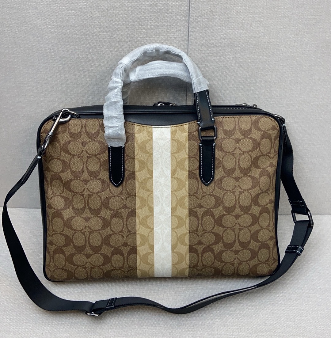Coach coach/蔻驰新款 2024最新款 C8172 CQ036 男士公文包 大开口