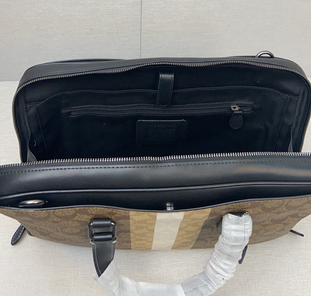 Coach coach/蔻驰新款 2024最新款 C8172 CQ036 男士公文包 大开口