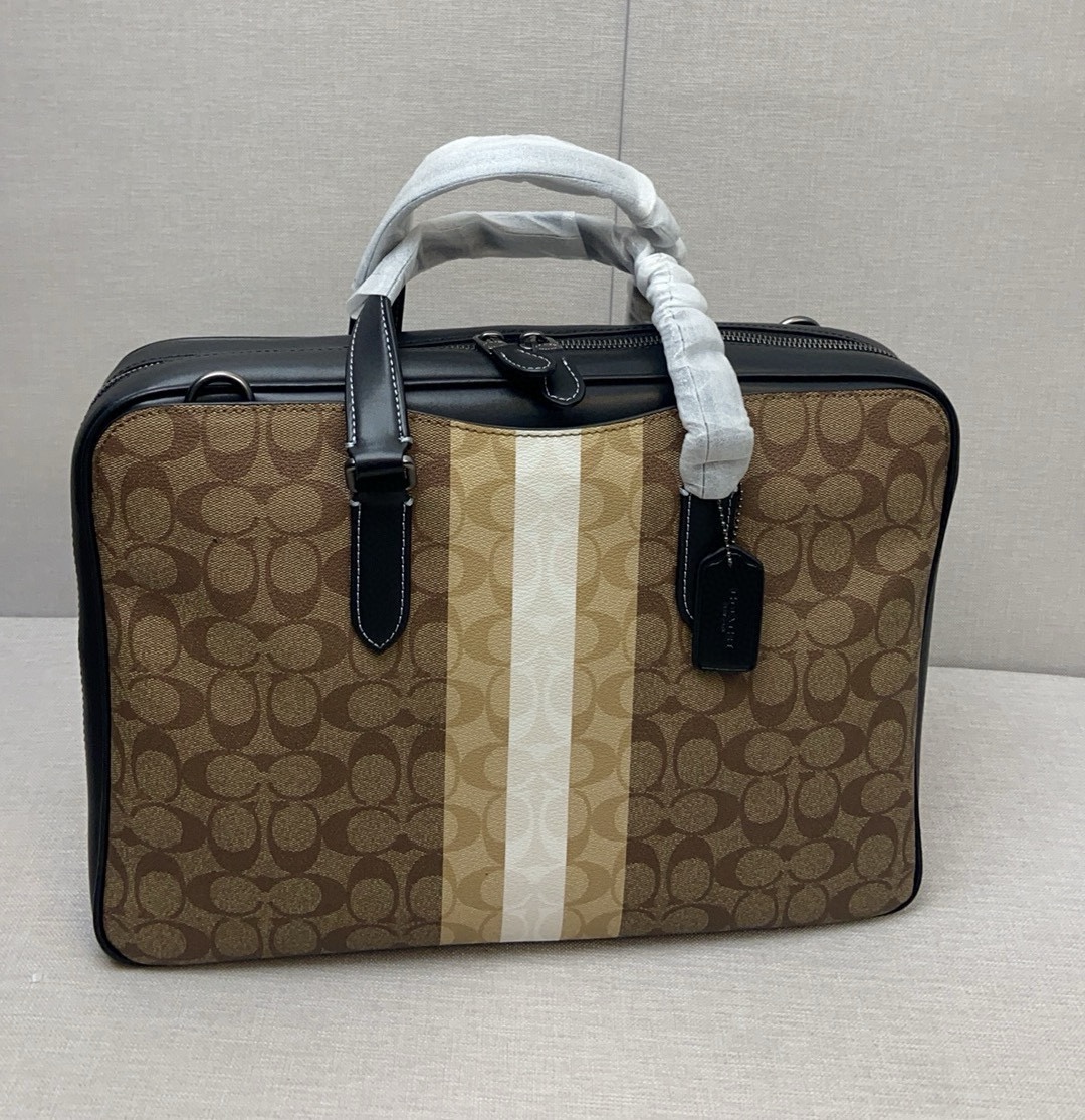 Coach coach/蔻驰新款 2024最新款 C8172 CQ036 男士公文包 大开口