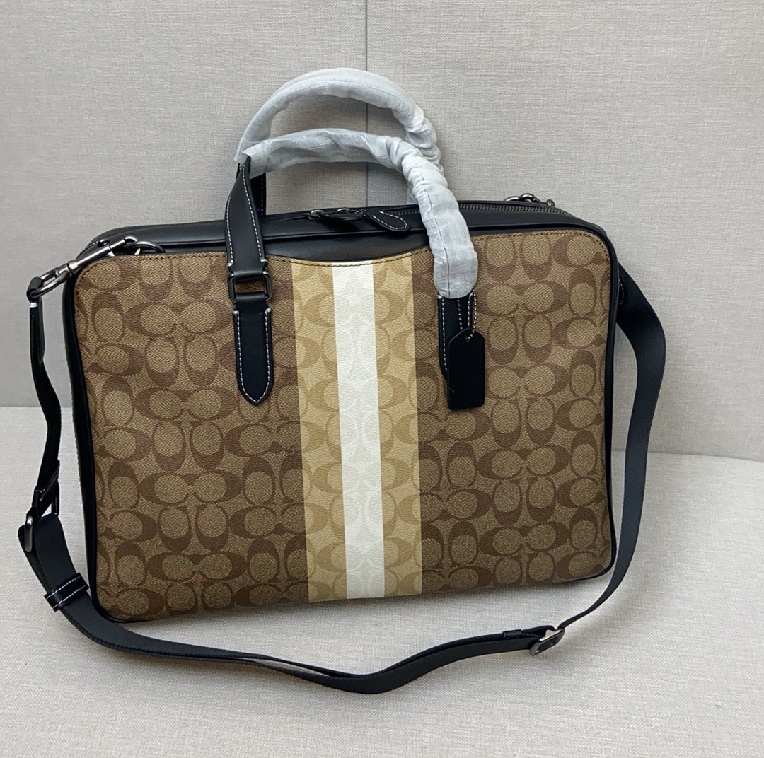 Coach coach/蔻驰新款 2024最新款 C8172 CQ036 男士公文包 大开口