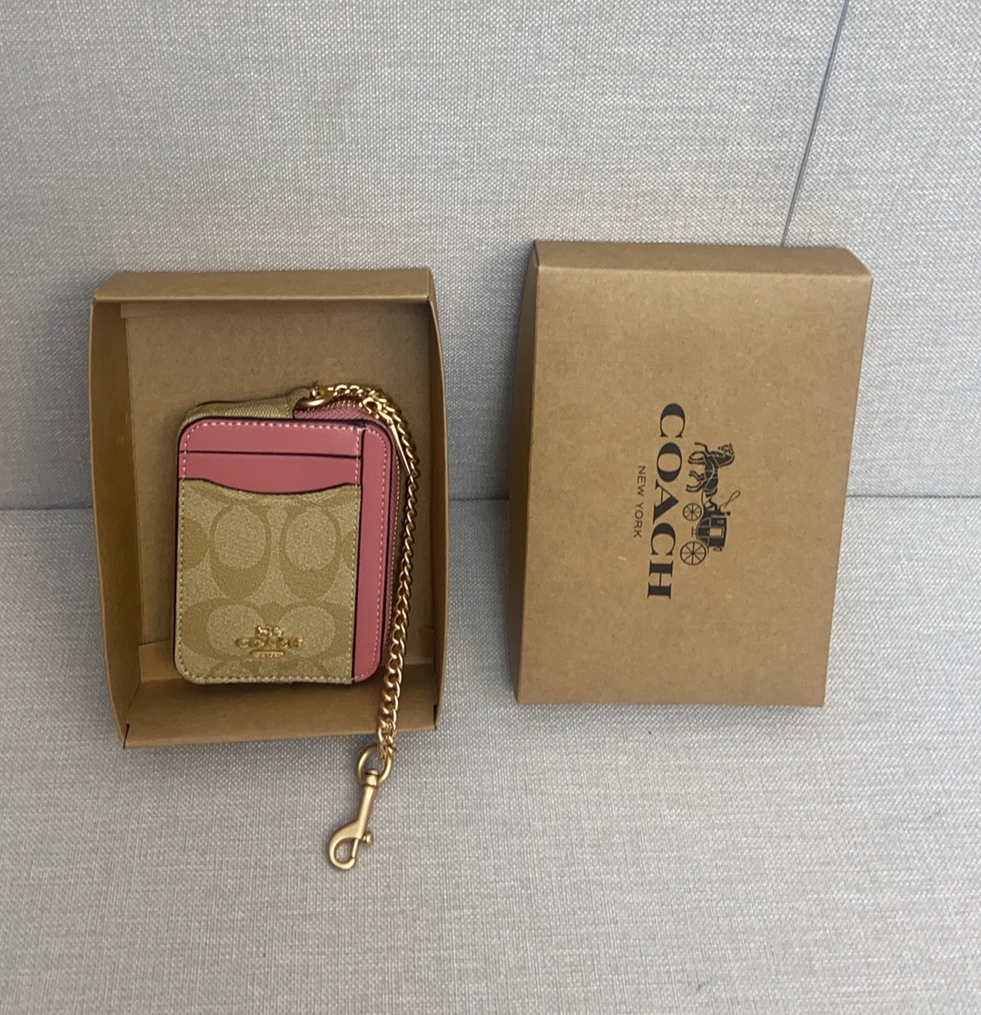Coach Coach 9月新品 链条小卡包一共12个配色