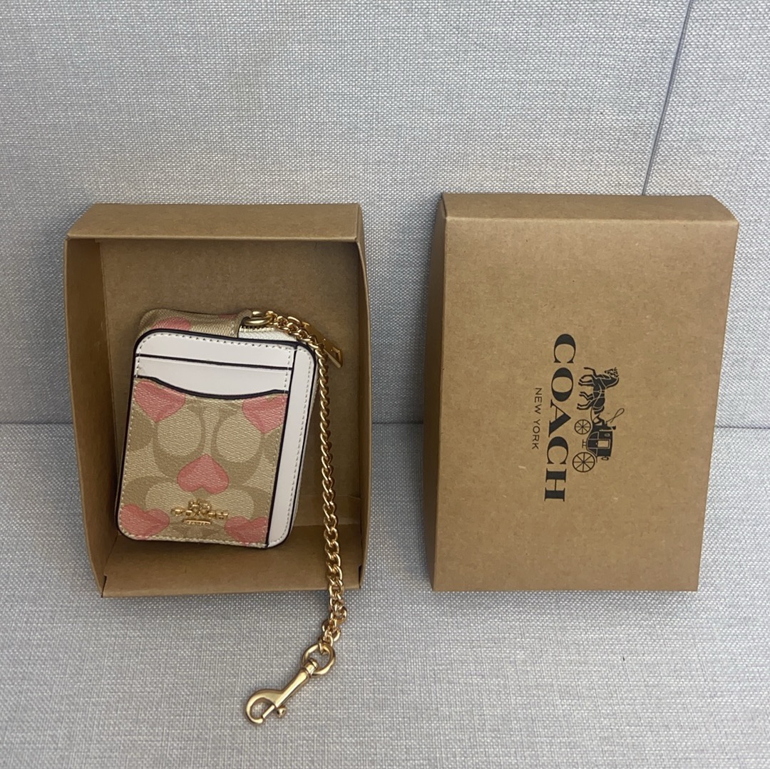 Coach Coach 9月新品 链条小卡包一共12个配色